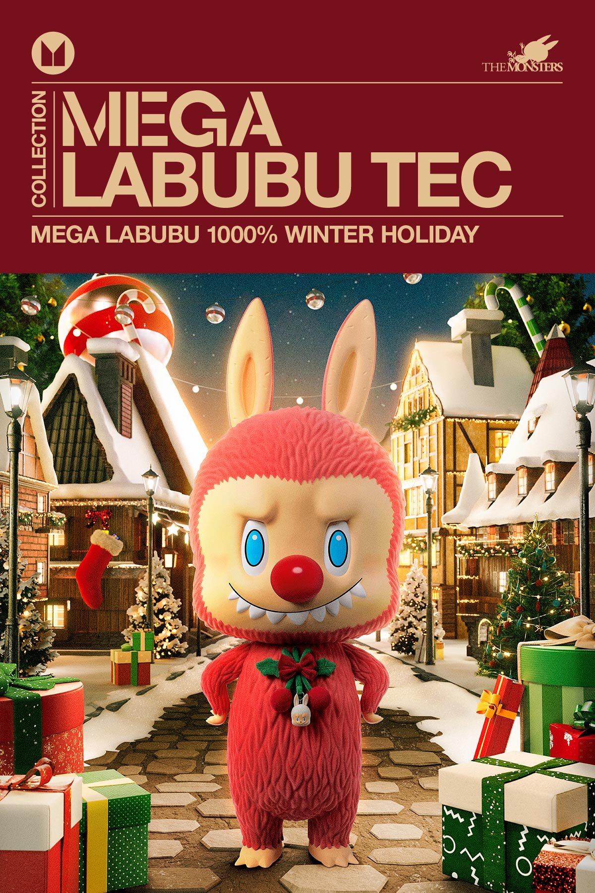 MEGA LABUBU TEC 1000% Winter Holiday | POP MART (Japan)