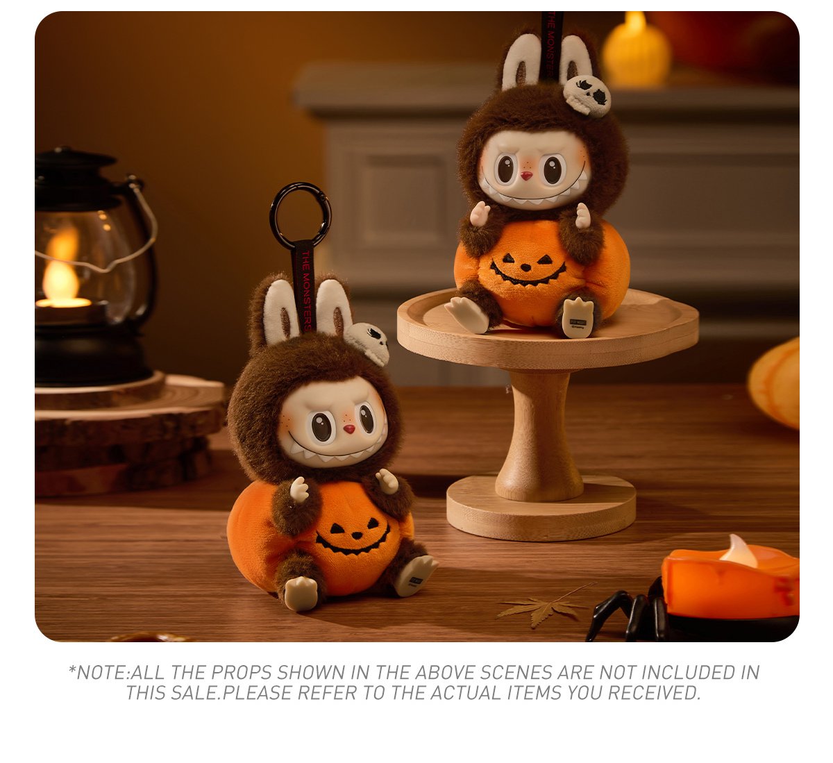 Happy Halloween Party Series-Sitting Pumpkin Vinyl Plush Pendant