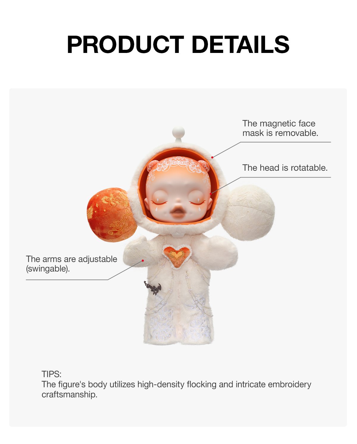 MEGA α SKULLPANDA 400% White Moon | POP MART (Singapore)