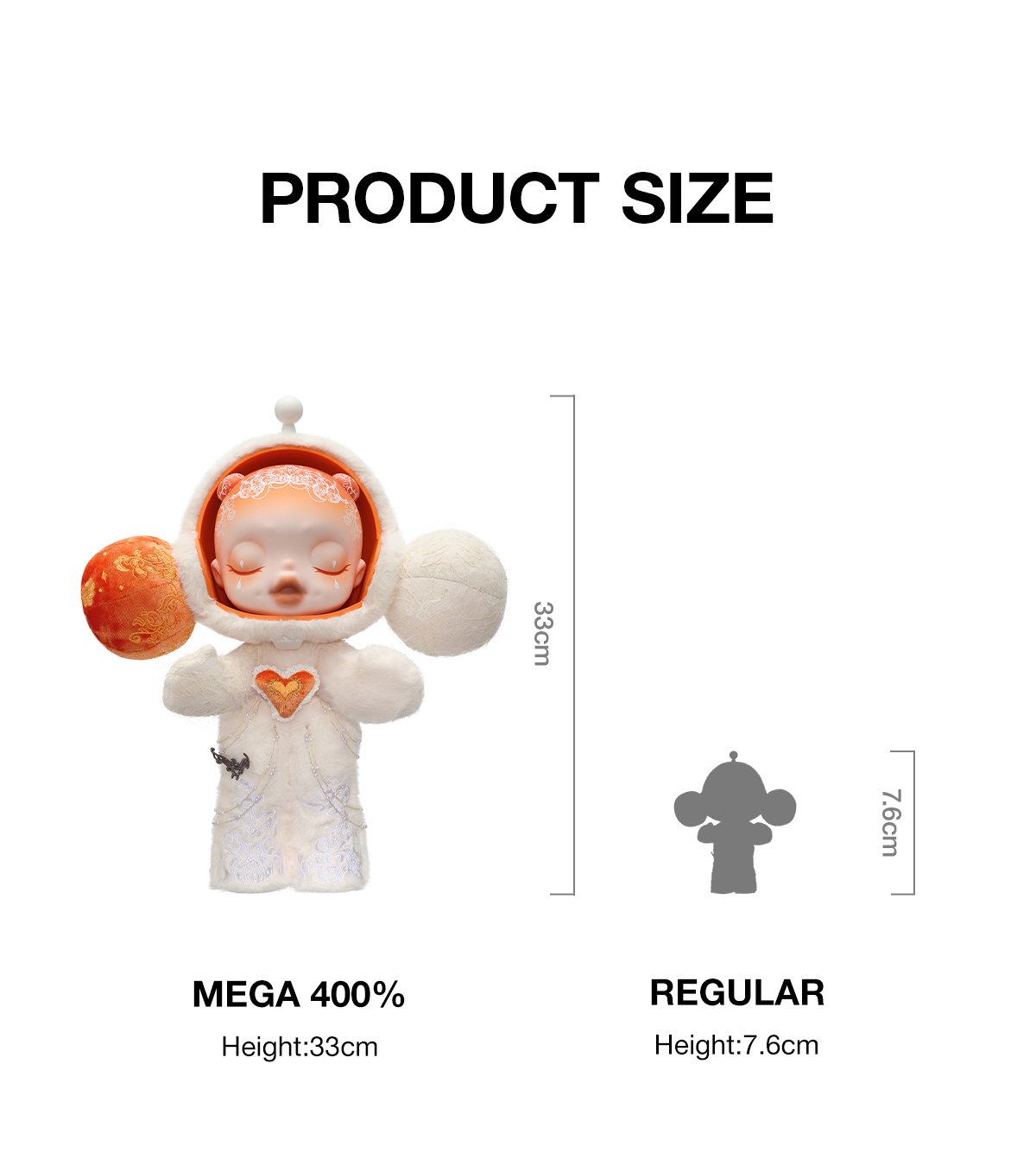 MEGA α SKULLPANDA 400% White Moon | POP MART (Singapore)