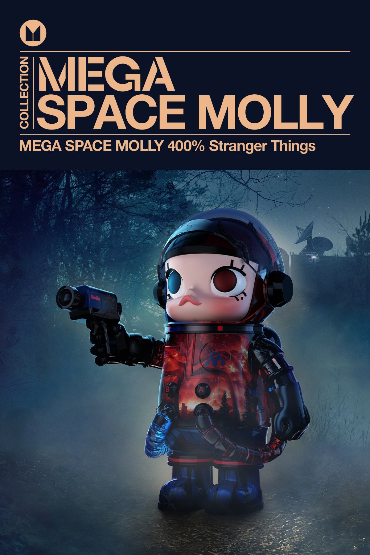 MEGA SPACE MOLLY 400% Stranger Things | POP MART (Singapore)