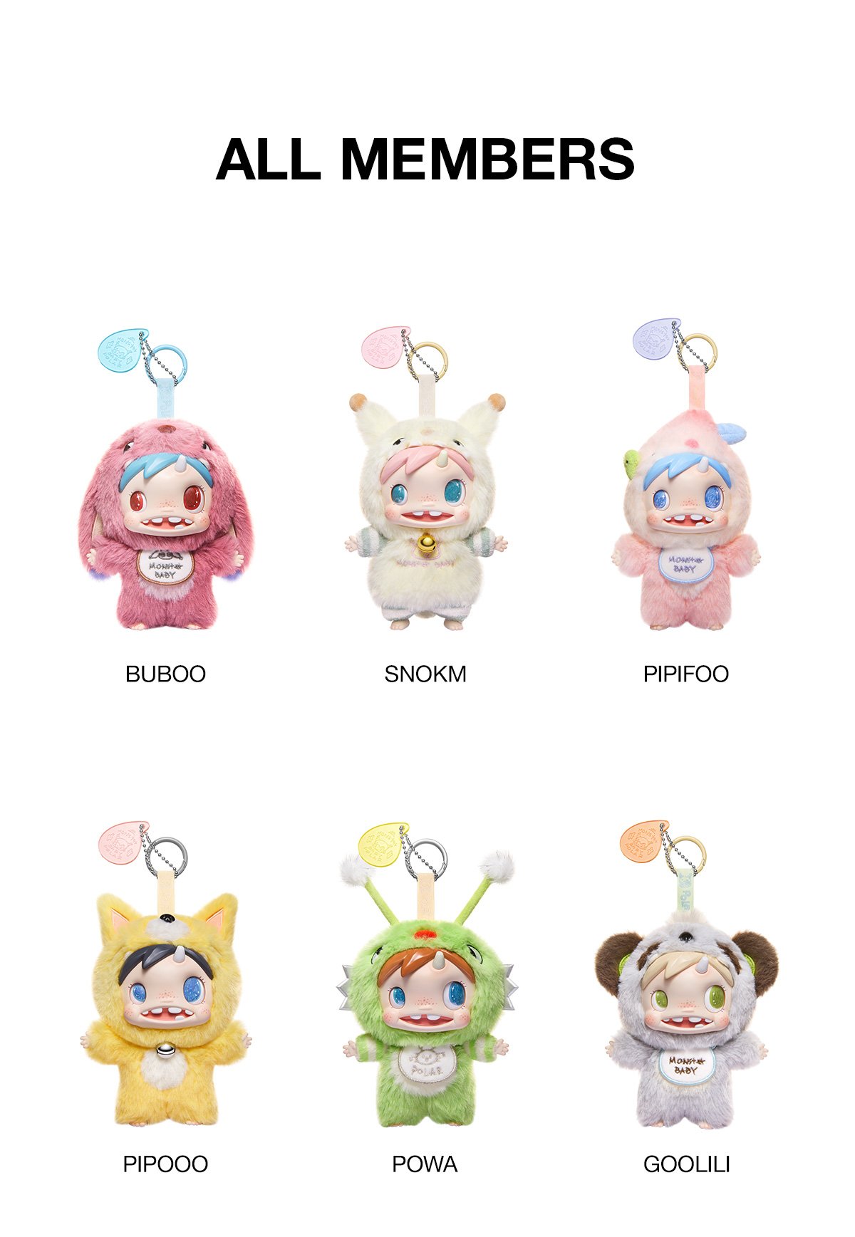 POLAR-Monster Baby Collection Series Plush Pendant Ver.1 | POP