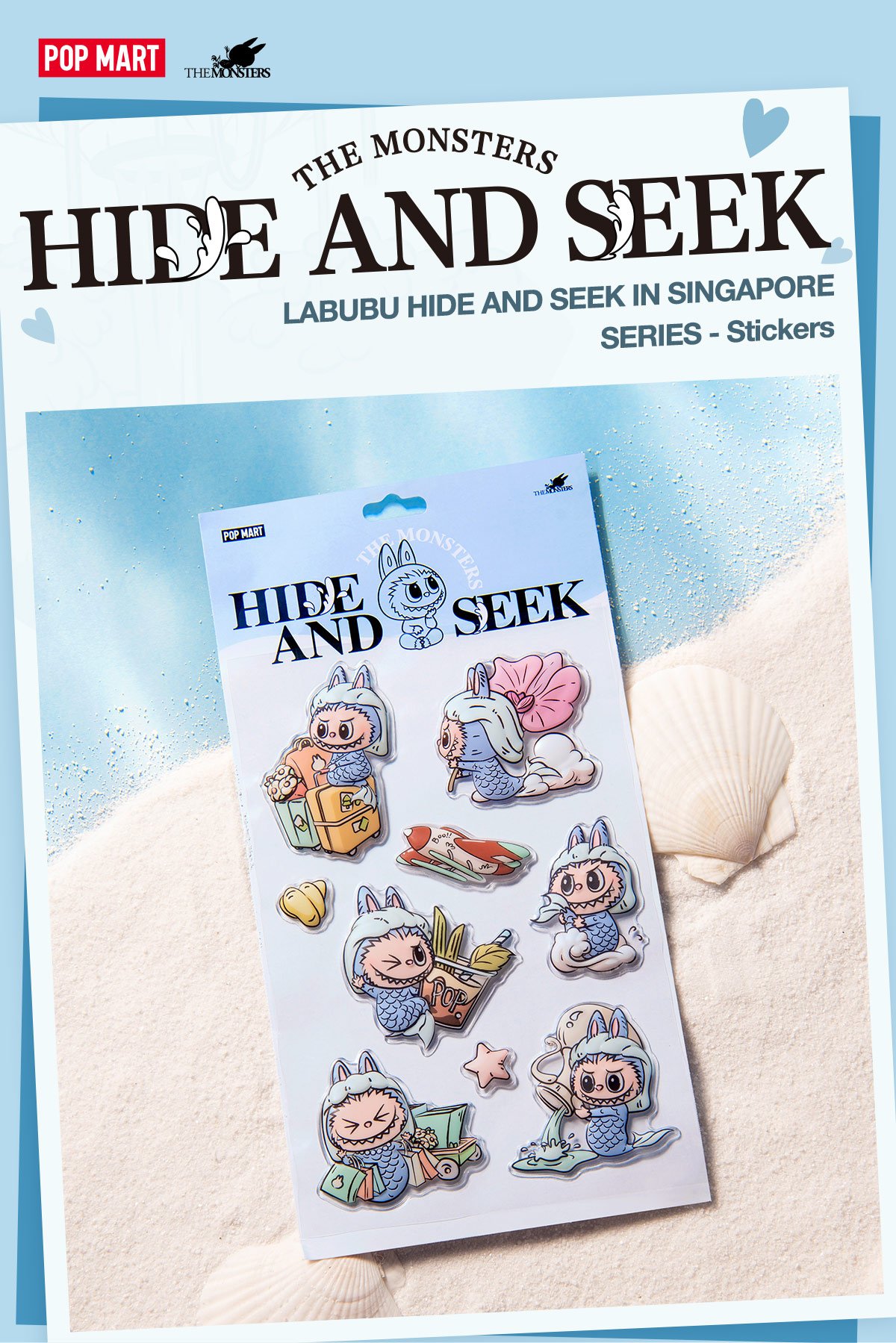 LABUBU HIDE AND SEEK IN SINGAPORE SERIES-Stickers | POP MART