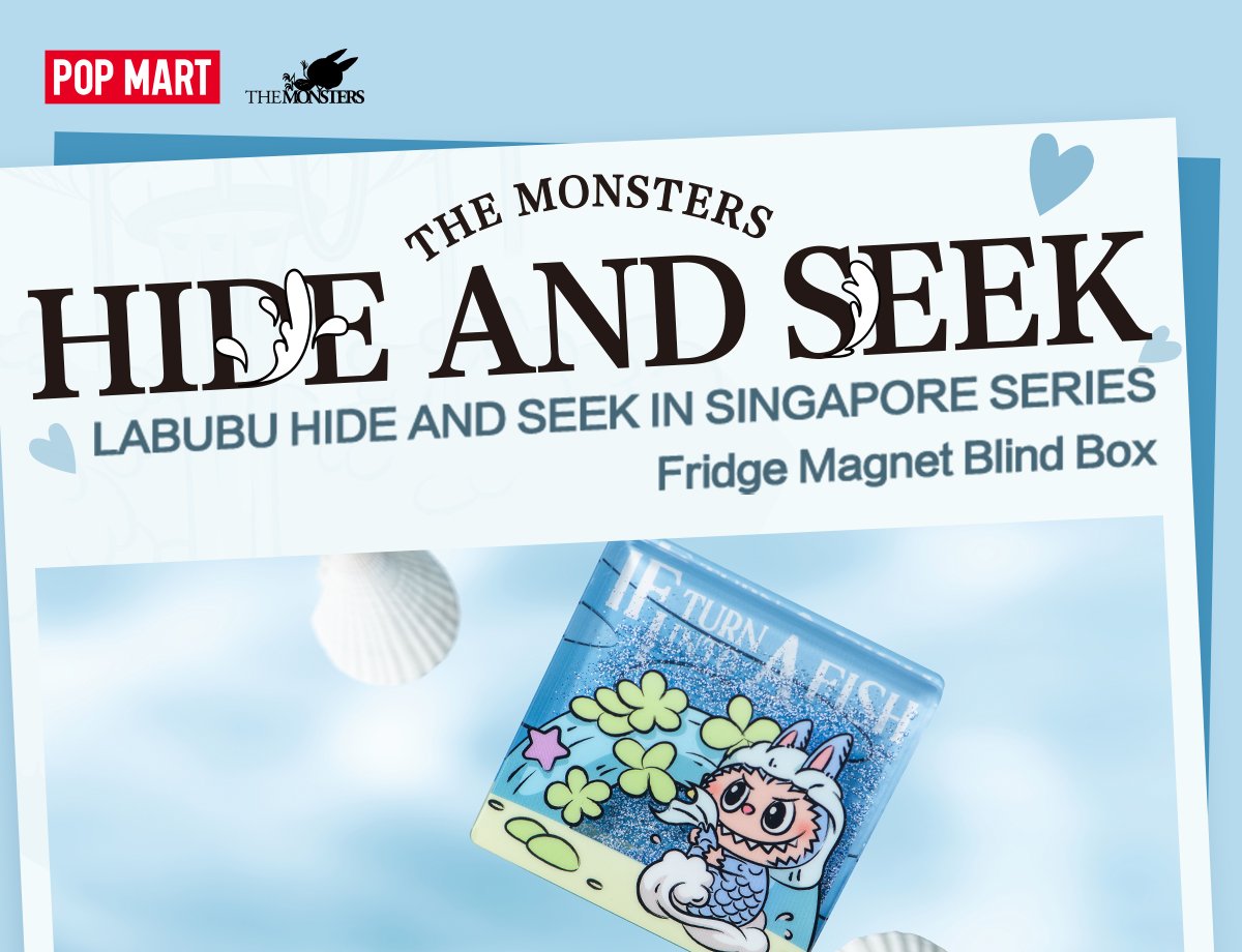 LABUBU HIDE AND SEEK IN SINGAPORE SERIES-Fridge Magnet Blind Box