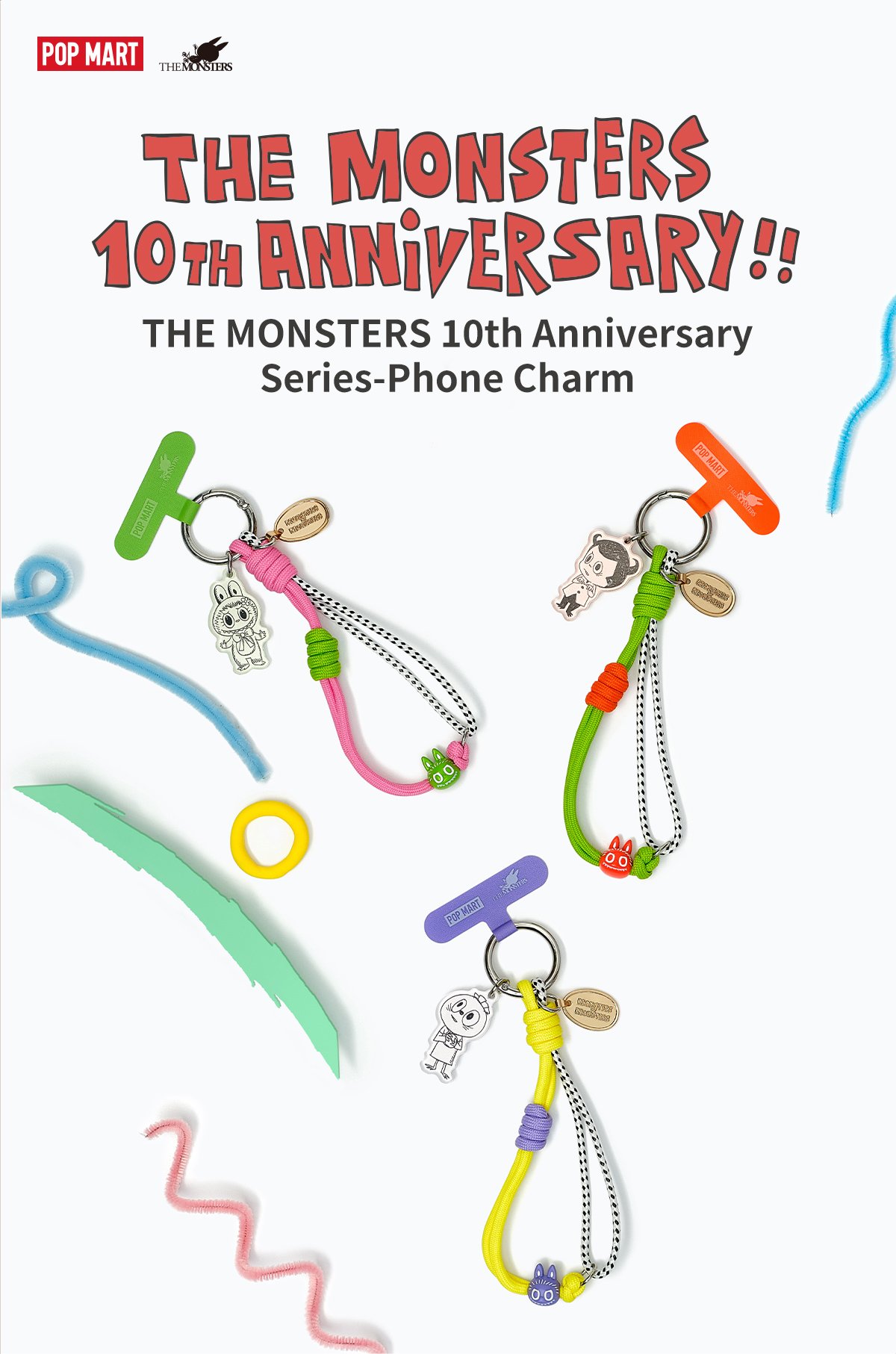 THE MONSTERS 10th Anniversary シリーズ フォンチャーム | ポップマート