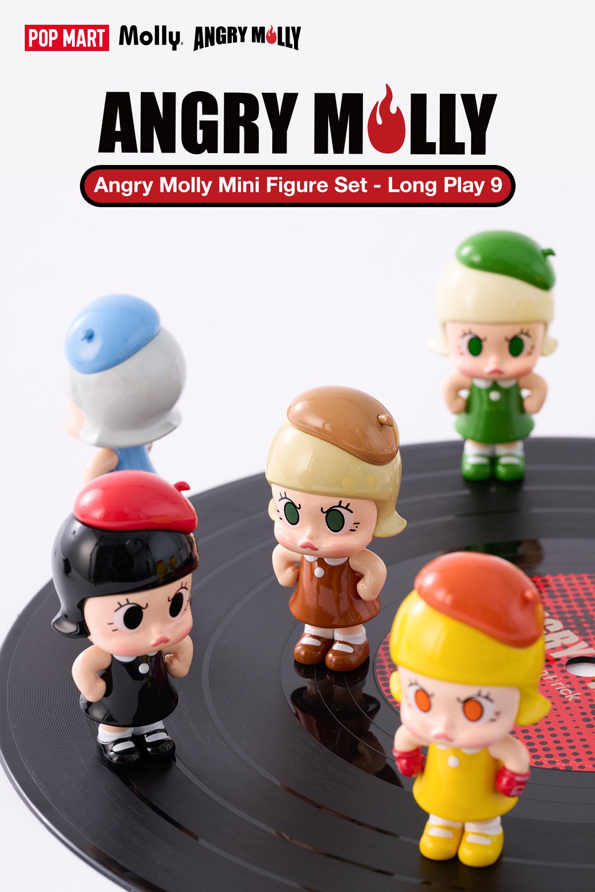 Angry Molly Mini Figure Set - Long Play 9 | ポップマート