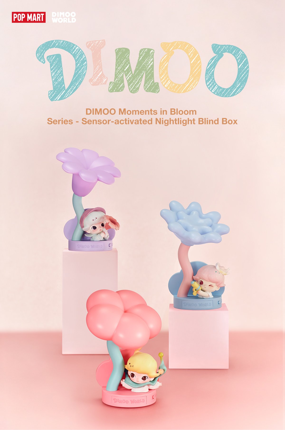 DIMOO Moments in Bloom Series - Sensor-activated Nightlight Blind