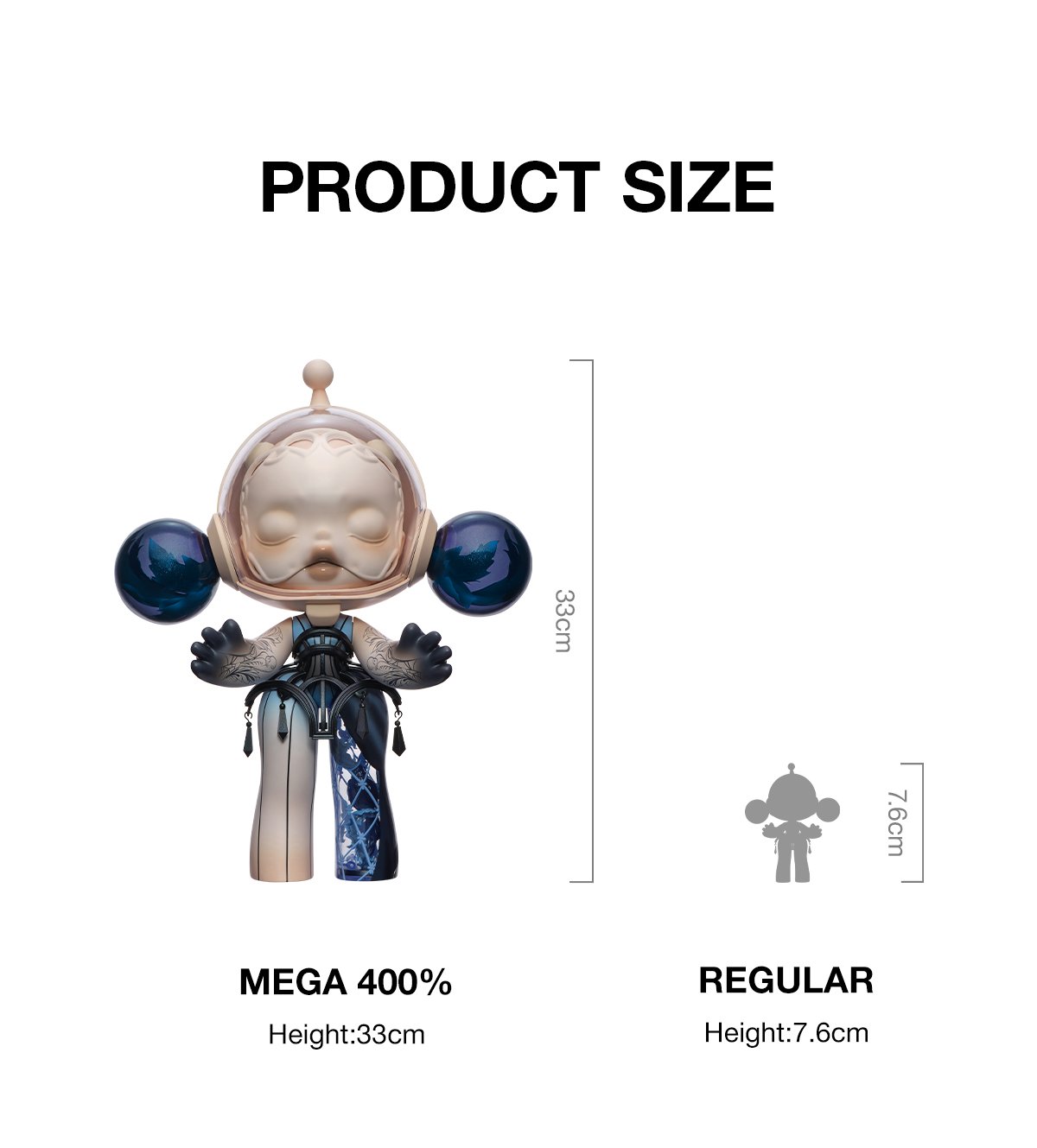 MEGA α SKULLPANDA 400% Guo Pei-Alternate Universe | POP MART