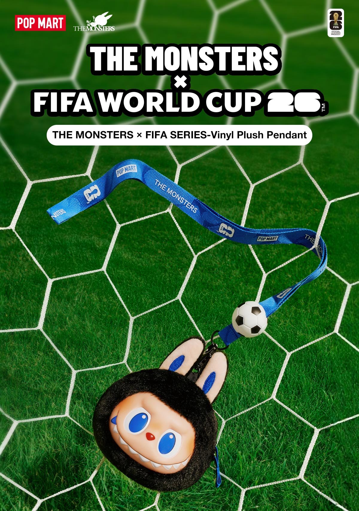 THE MONSTERS × FIFA SERIES-Vinyl Plush Pendant | POP MART (Singapore)