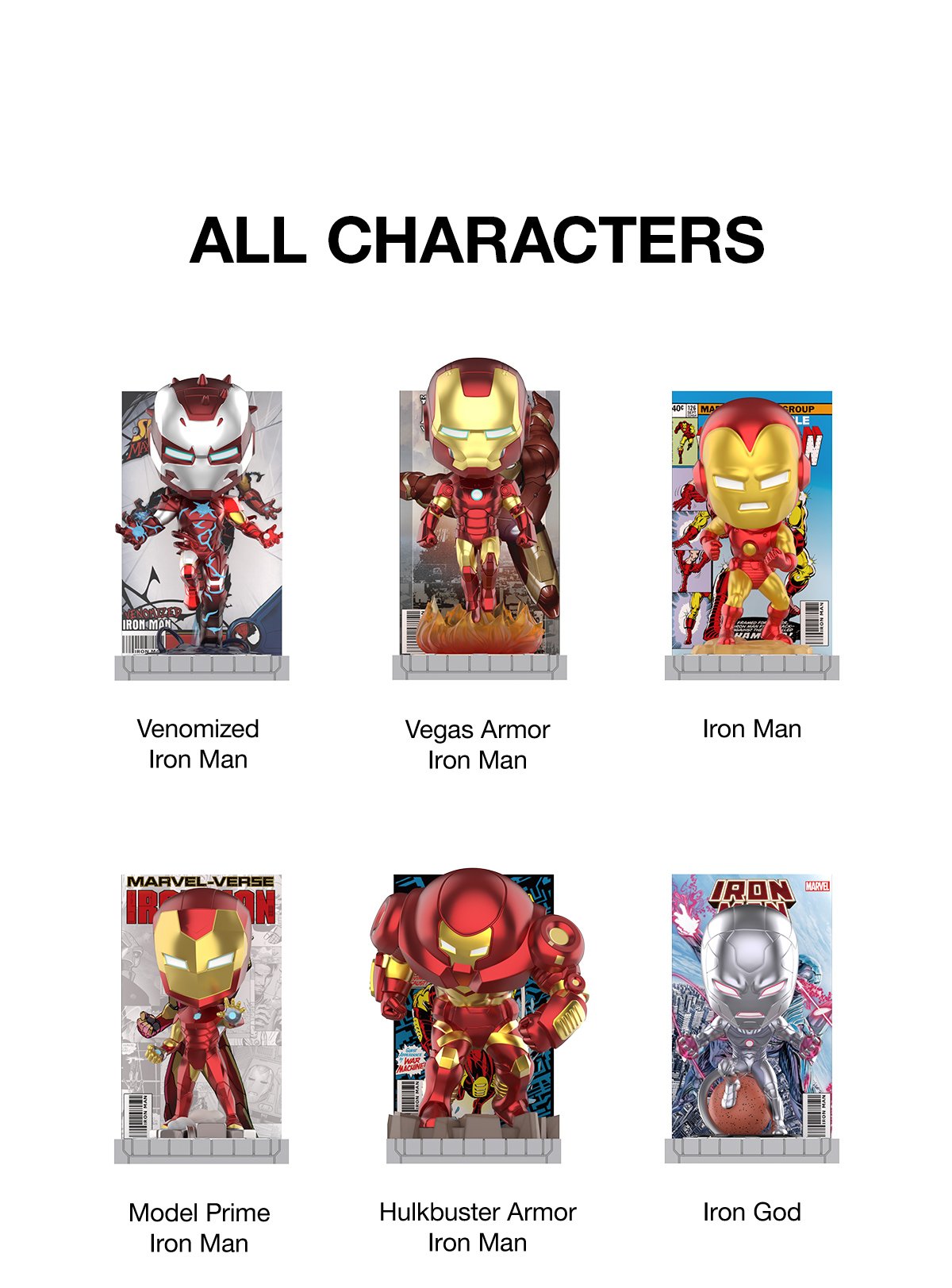 Marvel Iron Man: A Journey Through Armors Series Figures | POP