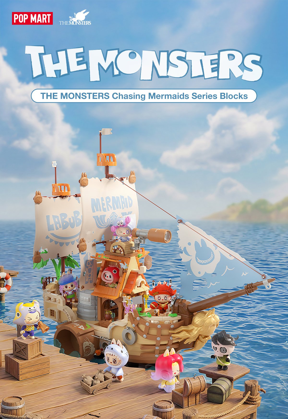 THE MONSTERS Chasing Mermaids Series Blocks | POP MART (Singapore)