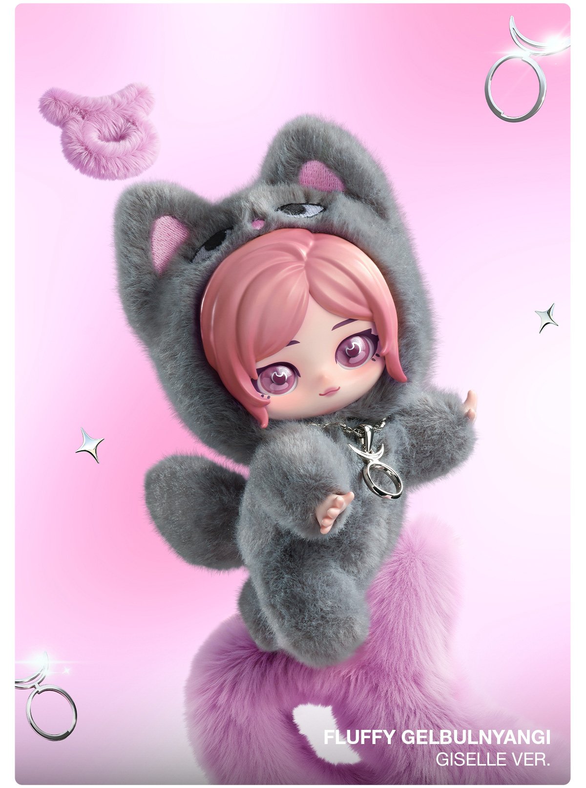 aespa Fluffy Club シリーズ ぬいぐるみペンダント シークレット aespa Fluffy Club Series Vinyl Plush Doll Pendant | POP MART