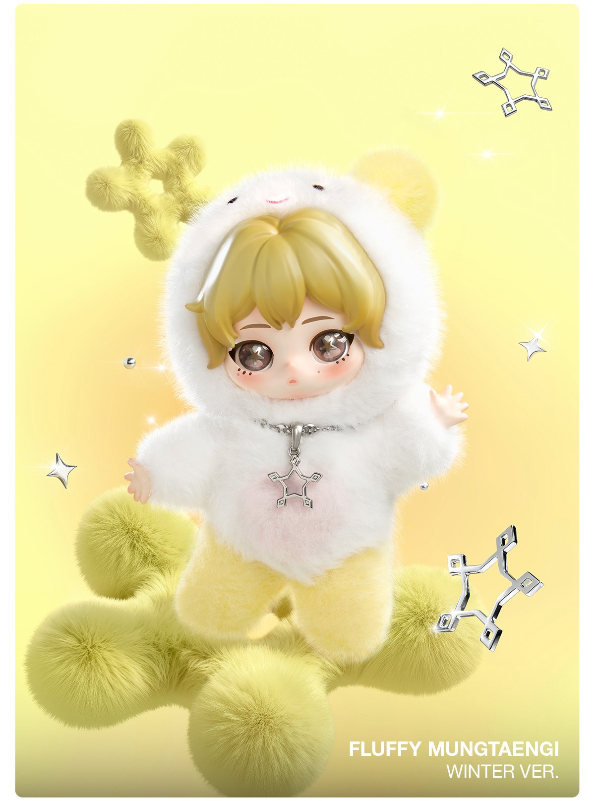 aespa Fluffy Club Series Vinyl Plush Doll Pendant | POP MART