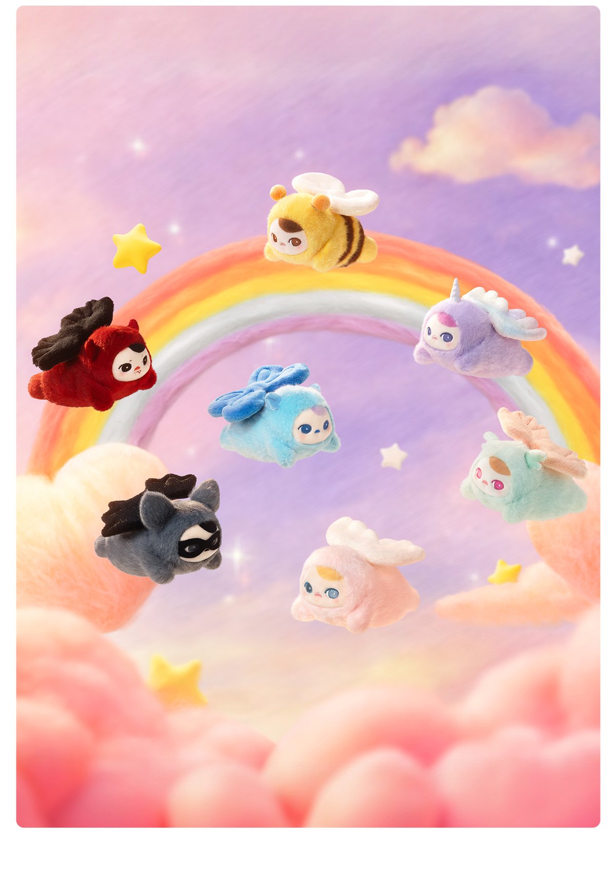 PUCKY FLYING BABIES シリーズぬいぐるみペンダント | ポップマート