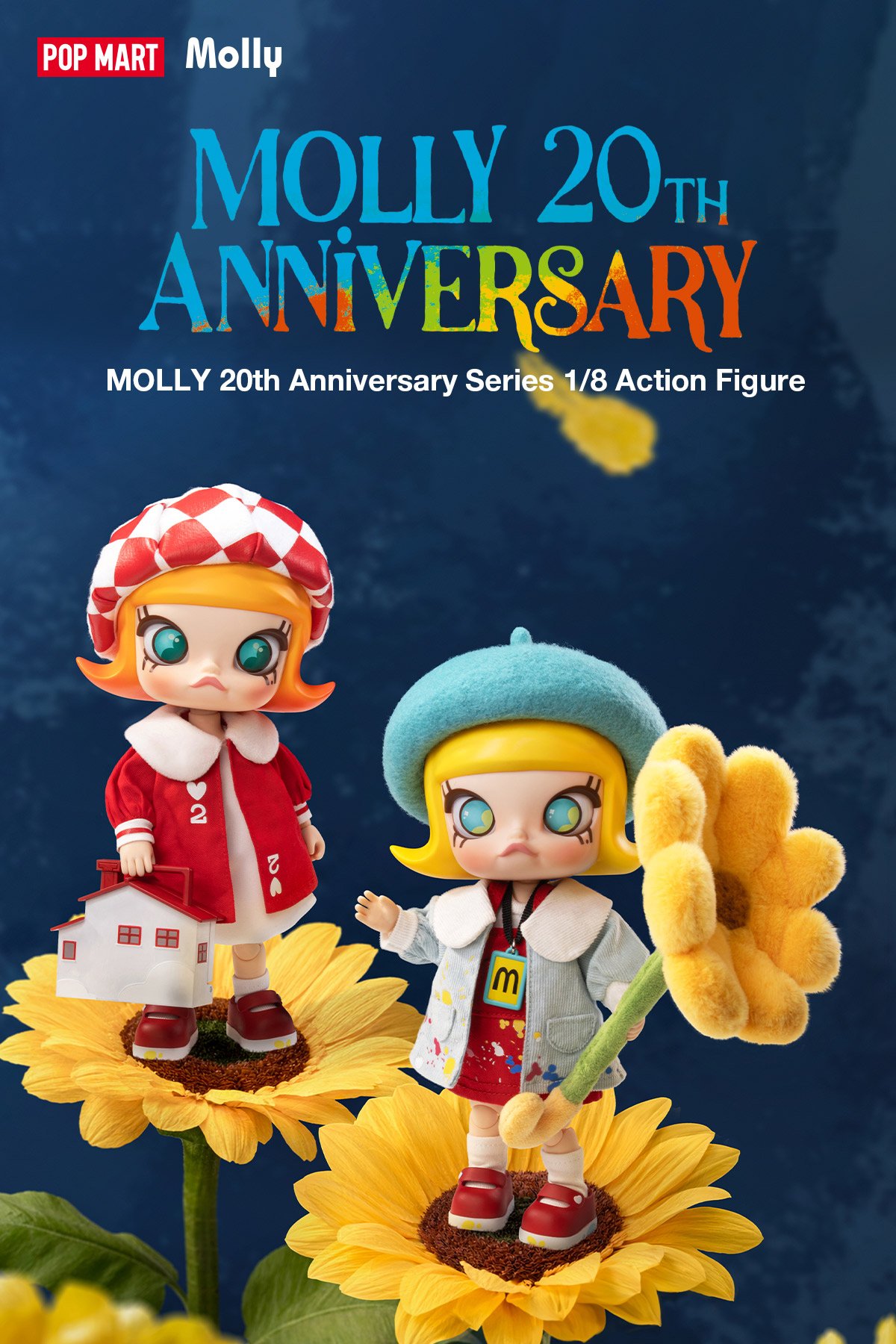 MOLLY 20th Anniversary Series 1/8 Action Figure | POP MART (Singapore)