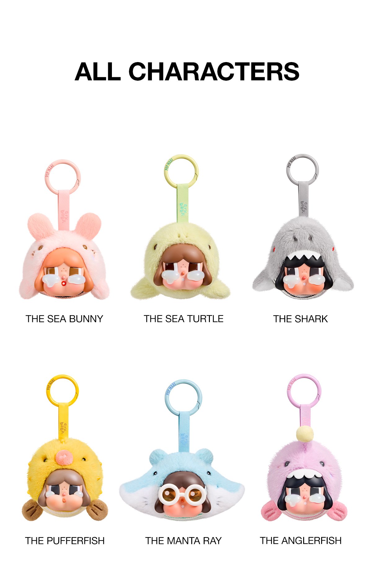 CRYBABY Cry Me An Ocean Series- Vinyl Plush Pendant Blind Box