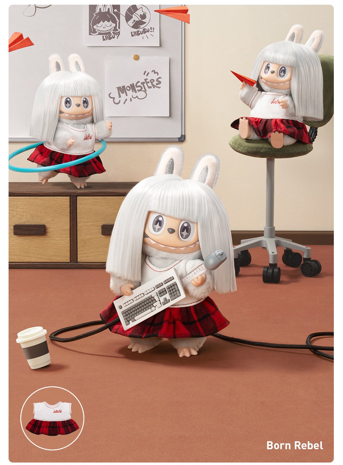 THE MONSTERS ヘアサロン シリーズ ぬいぐるみペンダント | POP MART