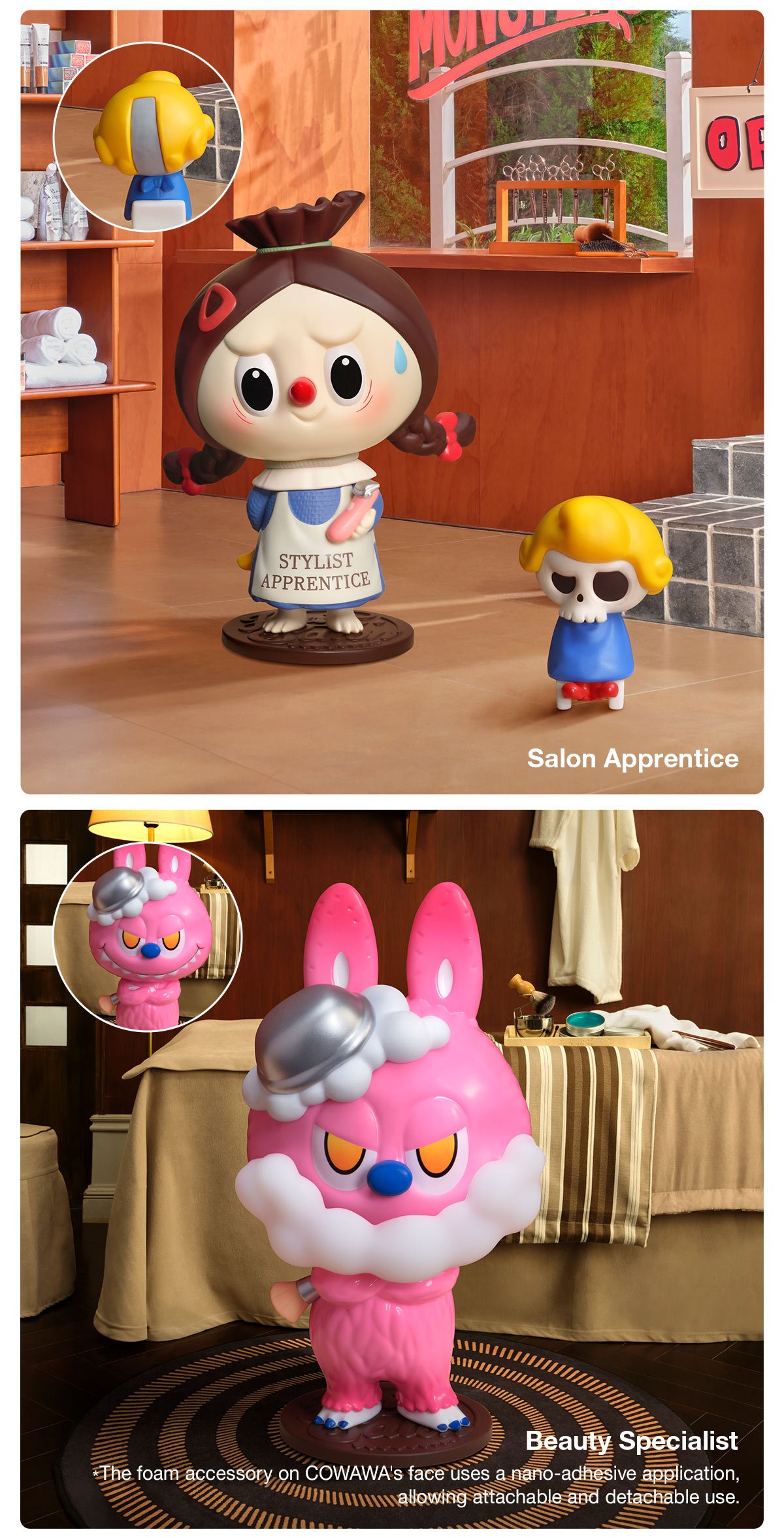 THE MONSTERS Hair Salon Series Figures | POP MART (Singapore)