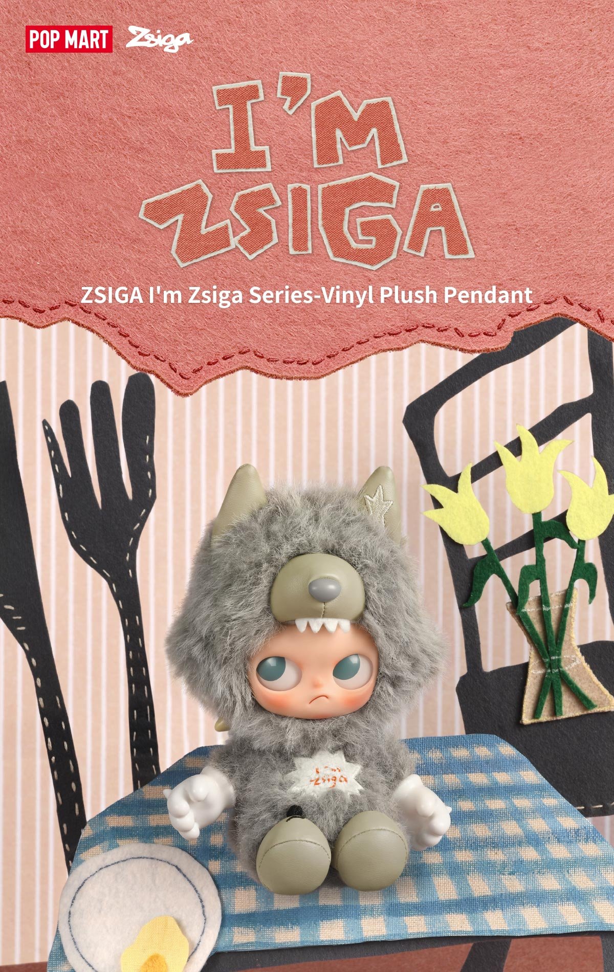 ZSIGA I'm Zsiga シリーズ ぬいぐるみペンダント | ポップマート