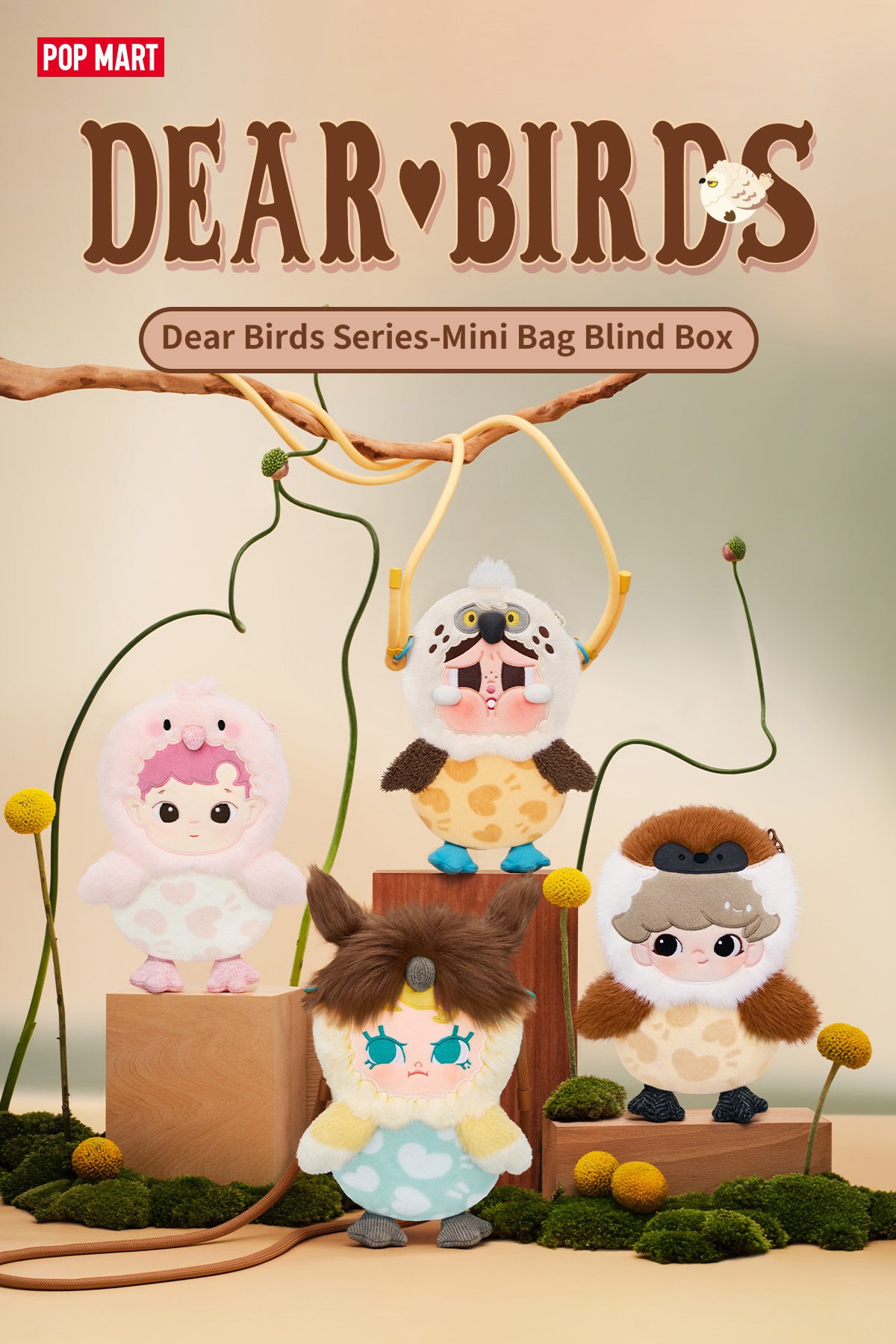 Dear birds シリーズ ミニバッグ | ポップマート