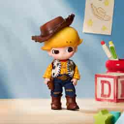 M*A様 DIMOO × PIXAR アクションフィギュア Woody ウッディ DIMOO Toy Story シリーズ 1/8 アクションフィギュア | ポップマート