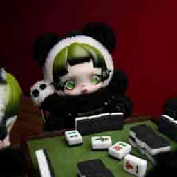 SKULLPANDA Lazy Panda ぬいぐるみペンダント | ポップマート