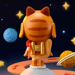 Crybaby Space Cat —— Orange フィギュア(中国限定) Crybaby Space Cat Figurine-Orange | POP MART (Singapore)