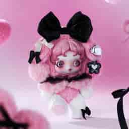 POP MART SKULLPANDA My Melody カスタム品 SKULLPANDA × MY MELODY ぬいぐるみペンダント | POP MART (Japan)