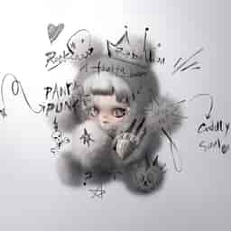 θ SKULLPANDA Punk Panda ぬいぐるみ | POP MART (Japan)