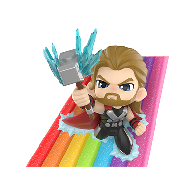 Thor Crossing the Rainbow Bridge