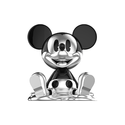 Silver Fluid Mickey