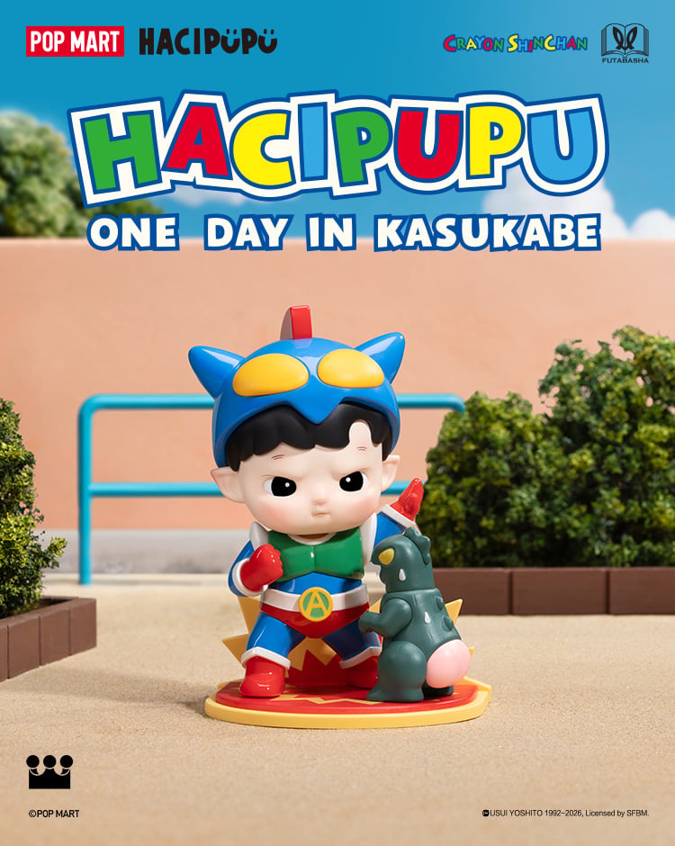 HACIPUPU × CRAYON SHINCHAN One Day in Kasukabe Series Figures