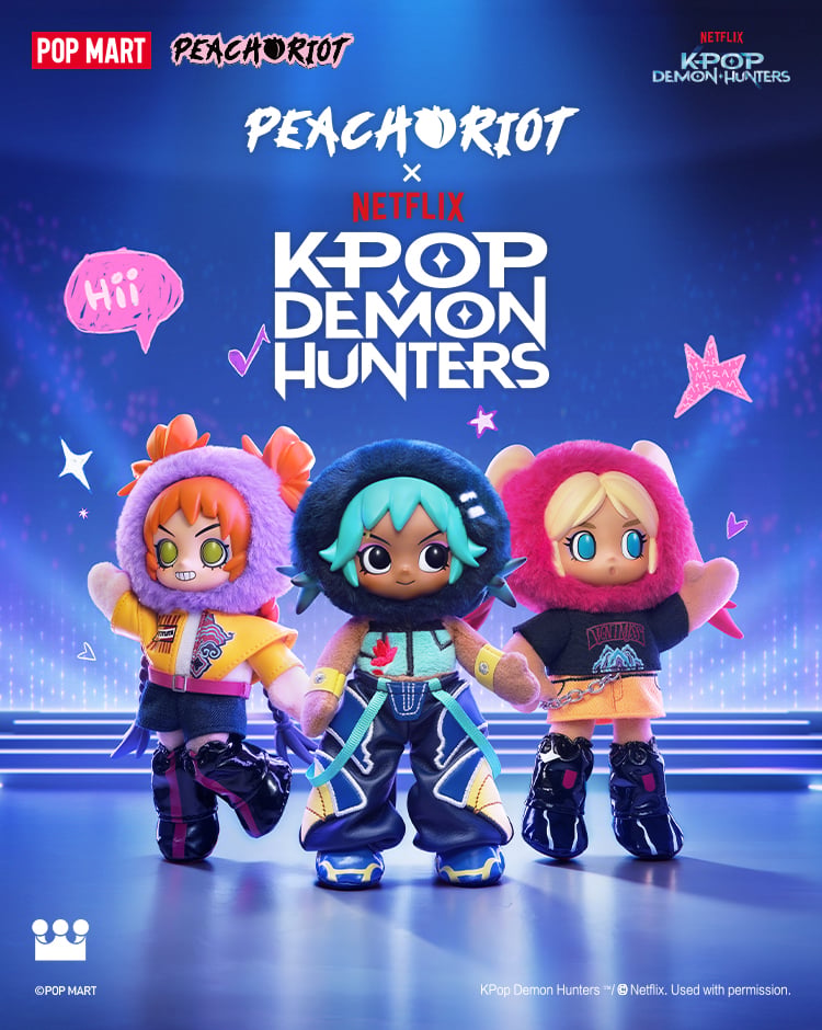 Peach Riot × KPop Demon Hunters Series Plush Doll Pendant