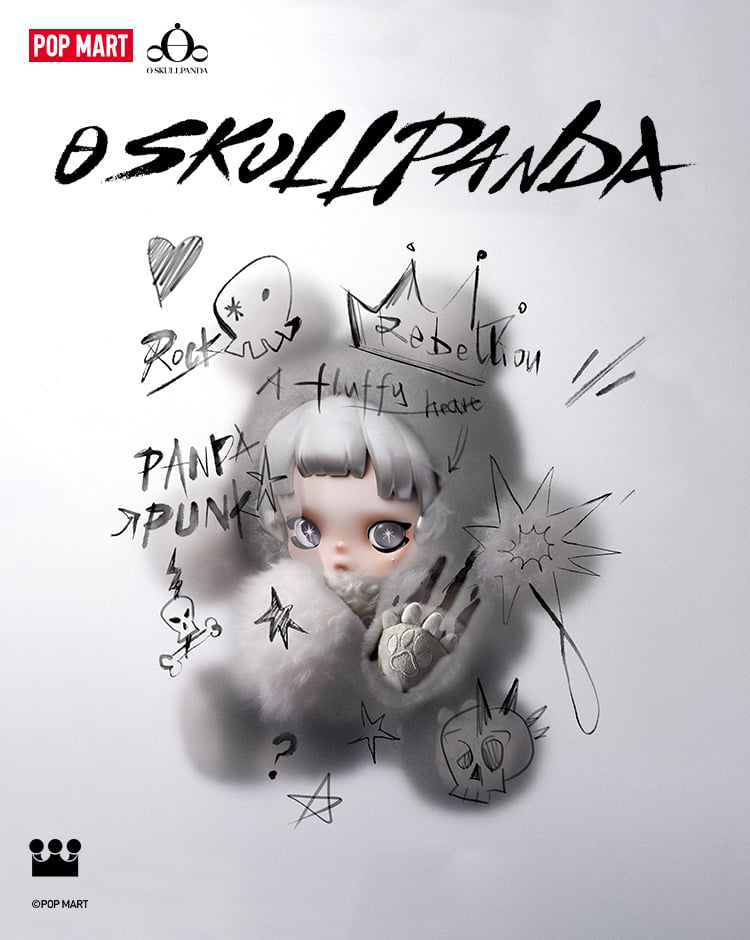 θ SKULLPANDA Punk Panda ぬいぐるみ