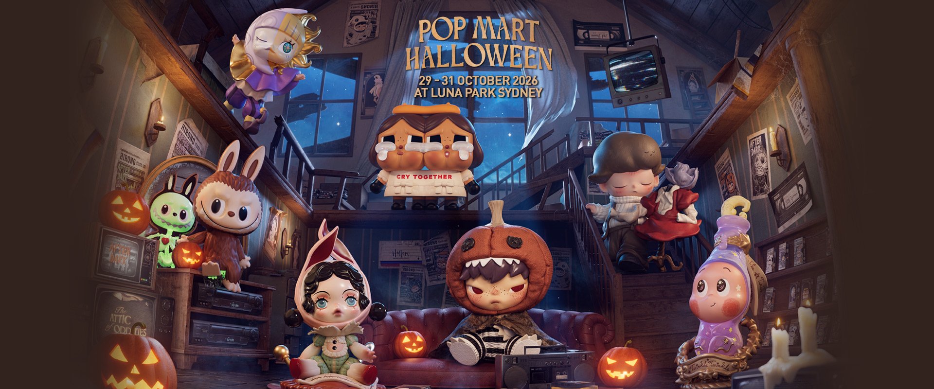 POP MART HALLOWEEN 29-31 OCTOBER 2026 AT LUNA PARK SYDNEY