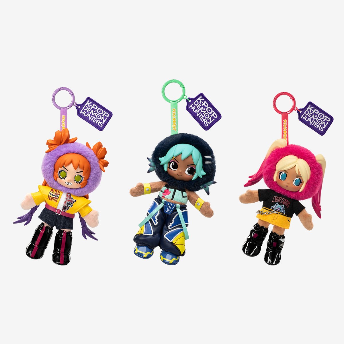 Peach Riot × KPop Demon Hunters Series Plush Doll Pendant
