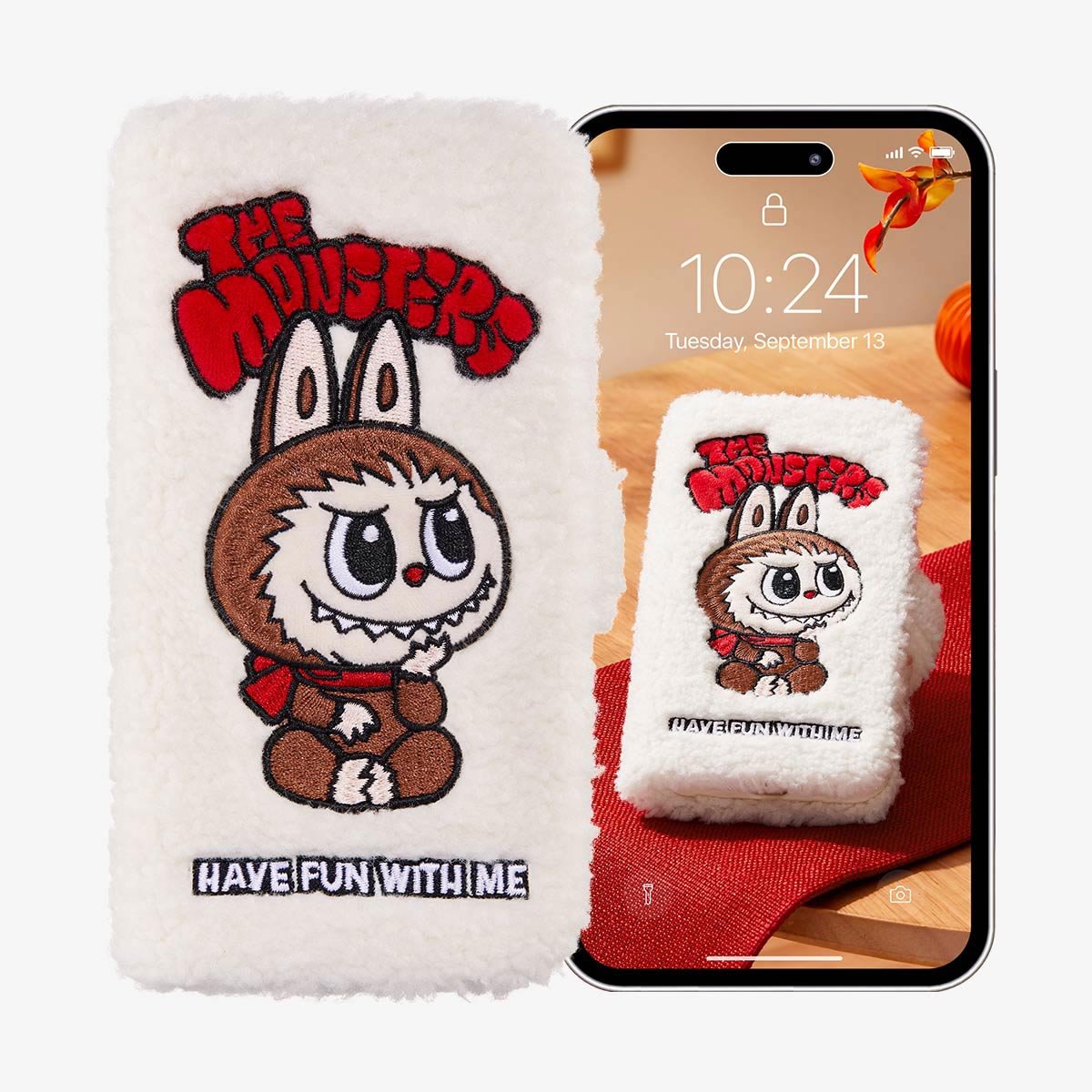 THE MONSTERS Classic Series-Plush Flip Phone Case