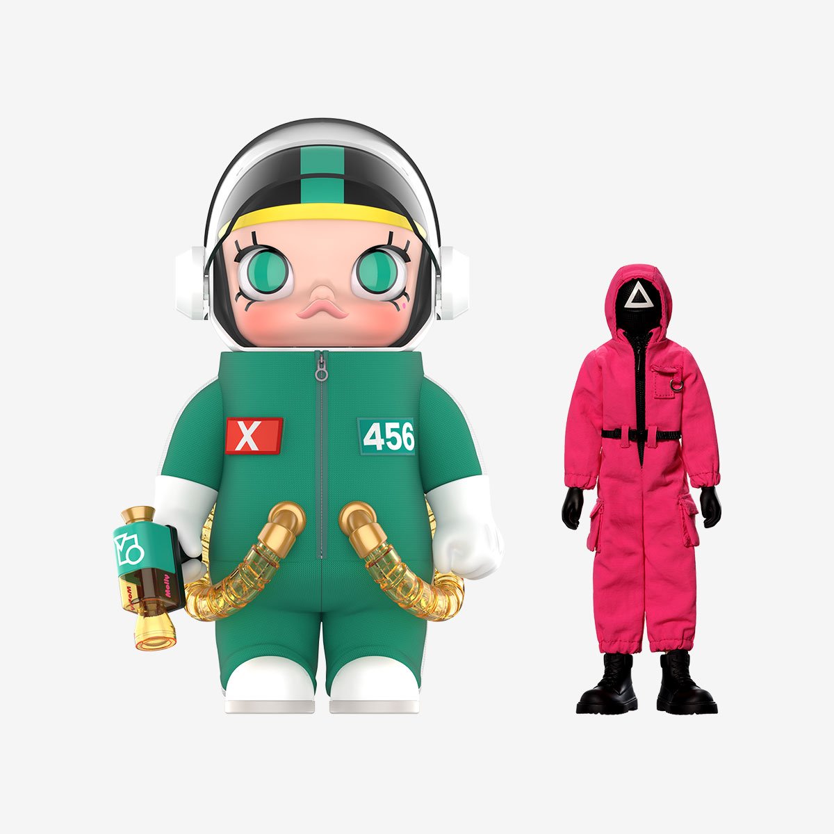 MEGA SPACE MOLLY 400% + Action Figure Squid Game Set