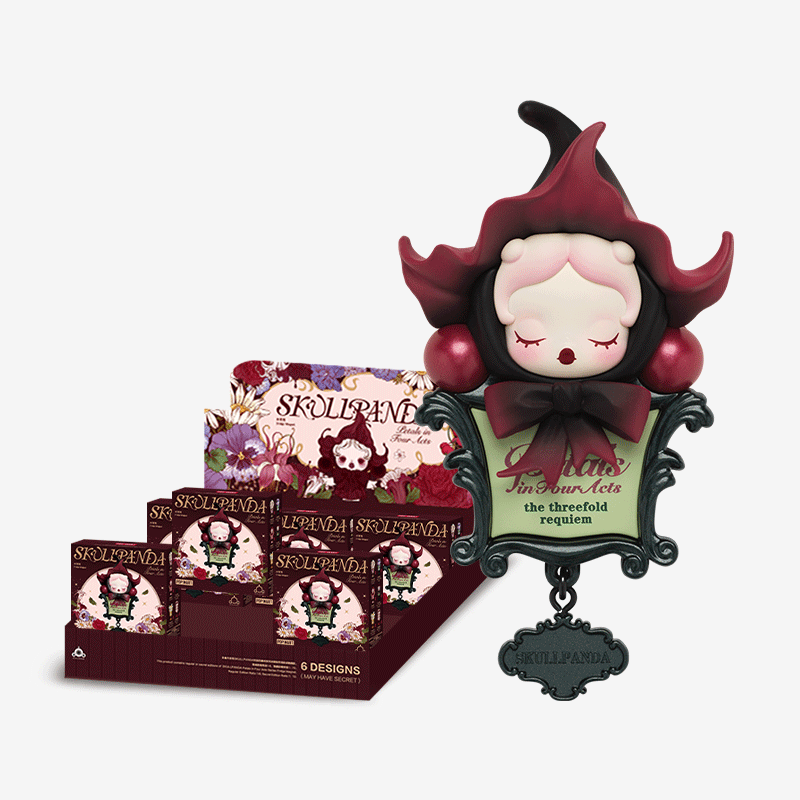 SKULLPANDA Petals in Four Acts Series Fridge Magnet