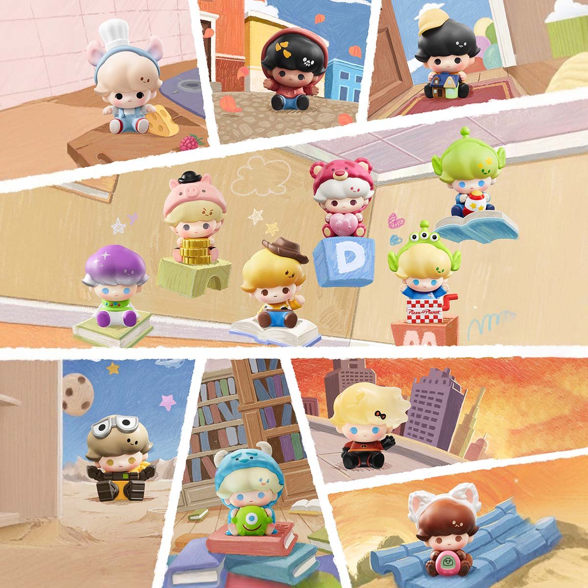 POP BEAN DIMOO WORLD × PIXAR シリーズ | ポップマート