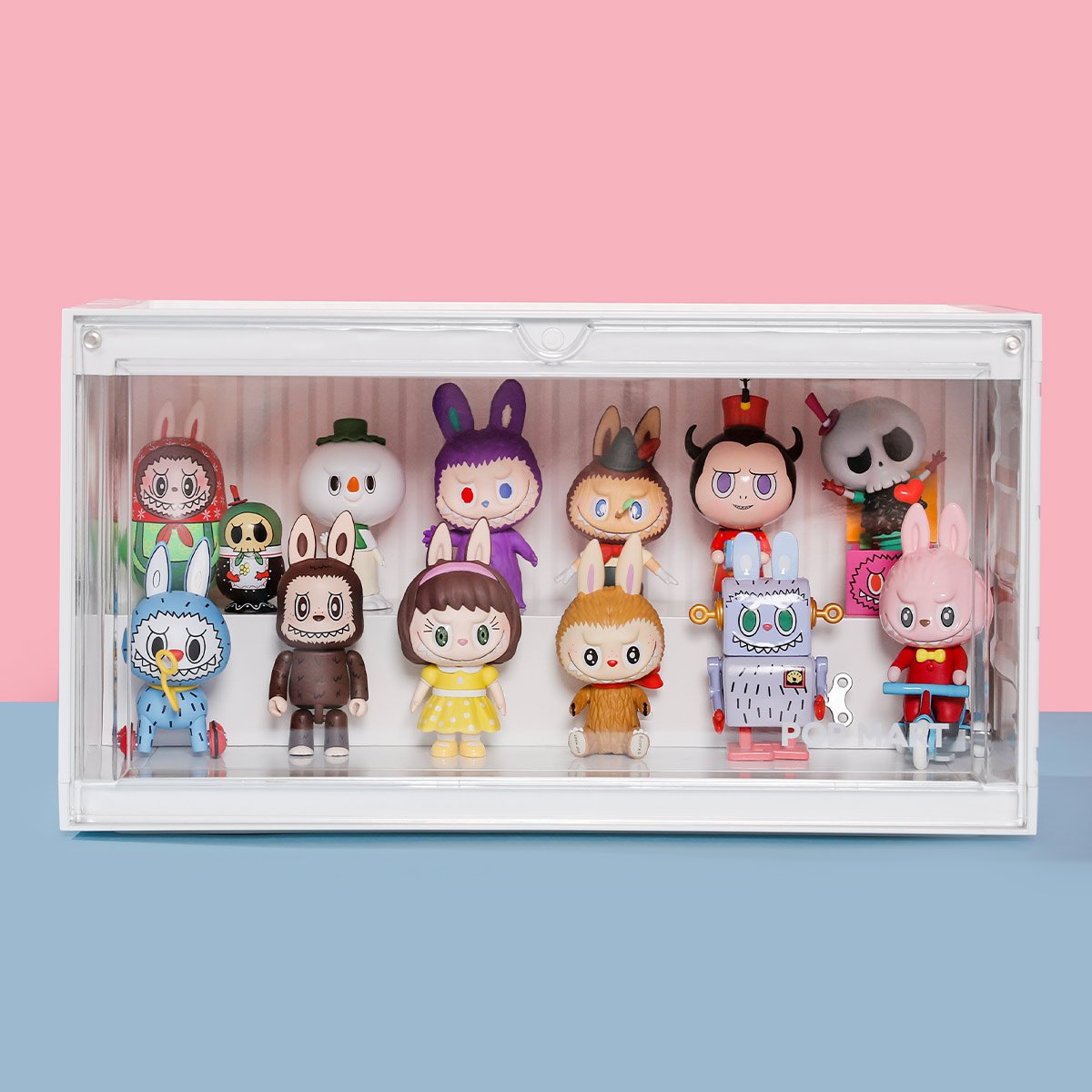 POPMARTルミナスコンテナボックス　ケースのみ POP MART ルミナス コンテナボックス ピンク | ポップマート