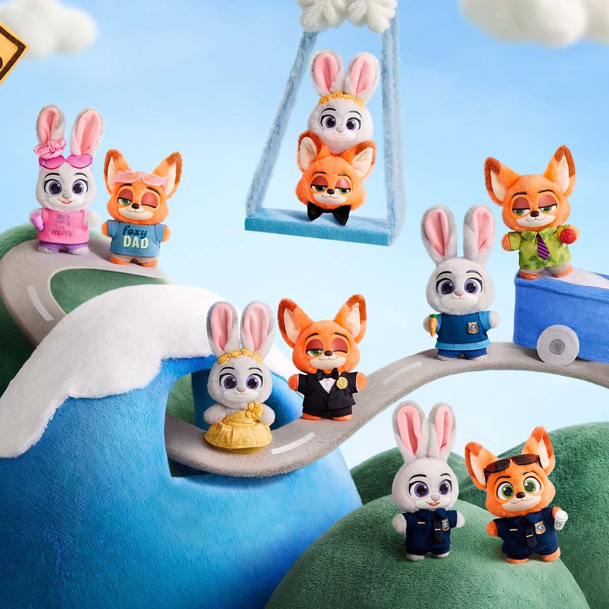 Zootopia Ace Duo シリーズぬいぐるみキーホルダー シークレット Zootopia Ace Duo シリーズ ぬいぐるみキーホルダー | ポップマート