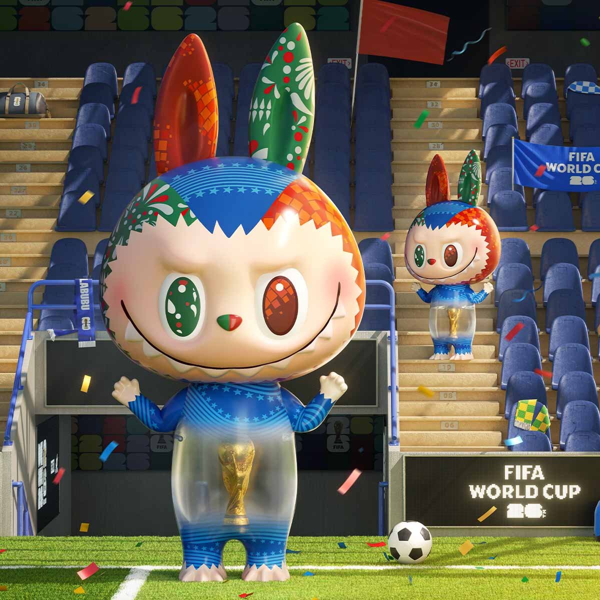 ​未開封 MEGA LABUBU 1000% FIFA World Cup 26 MEGA LABUBU 1000% FIFA World Cup 26 | POP MART (Philippines)