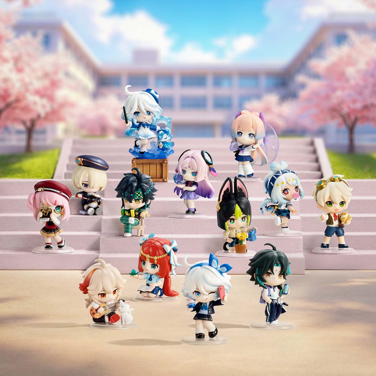 原神 学園キャンパスシリーズ ちびキャラフィギュア | ポップマート