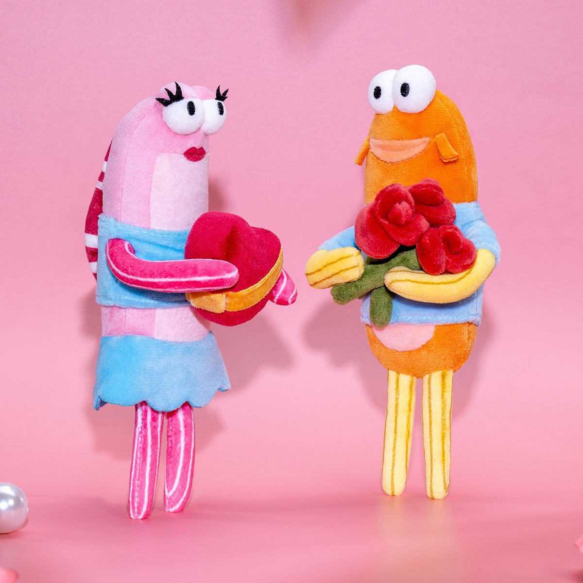 Bikini Bottom Buddies ロマンティック フィッシュ ぬいぐるみ
