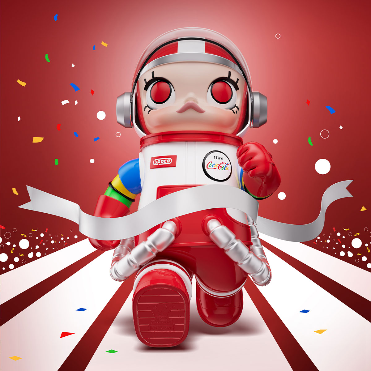 その他 MEGA 400% SPACE MOLLY TEAM COCA-COLA MEGA SPACE MOLLY 400% TEAM COCA-COLA | POP MART (Singapore)