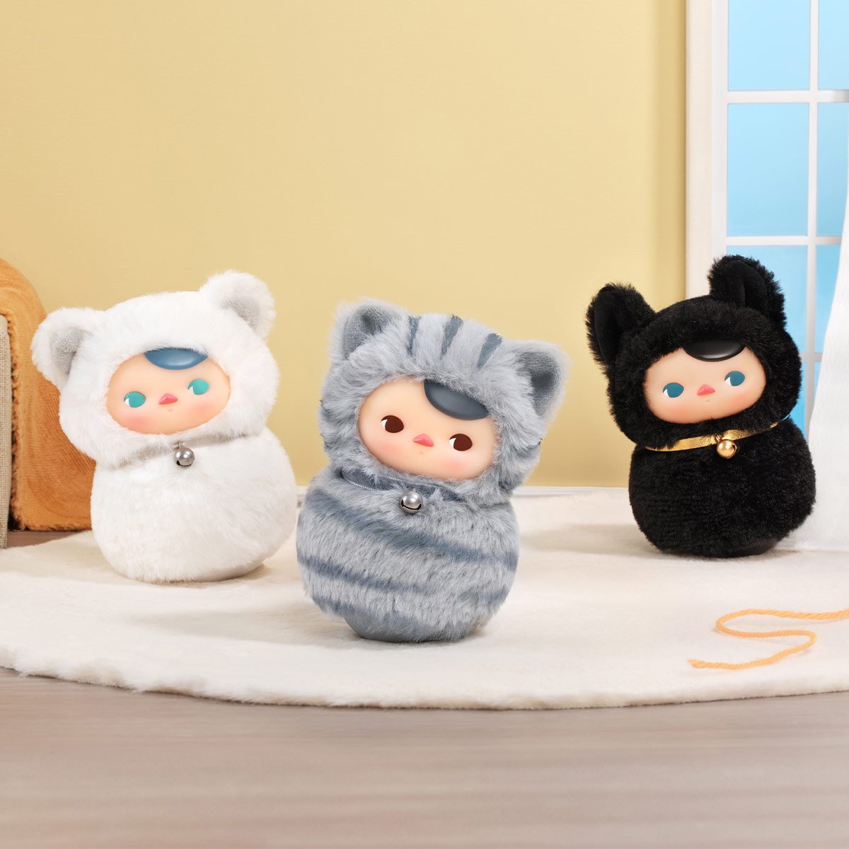PUCKY Roly-Poly Kitty シリーズ ぬいぐるみ | ポップマート