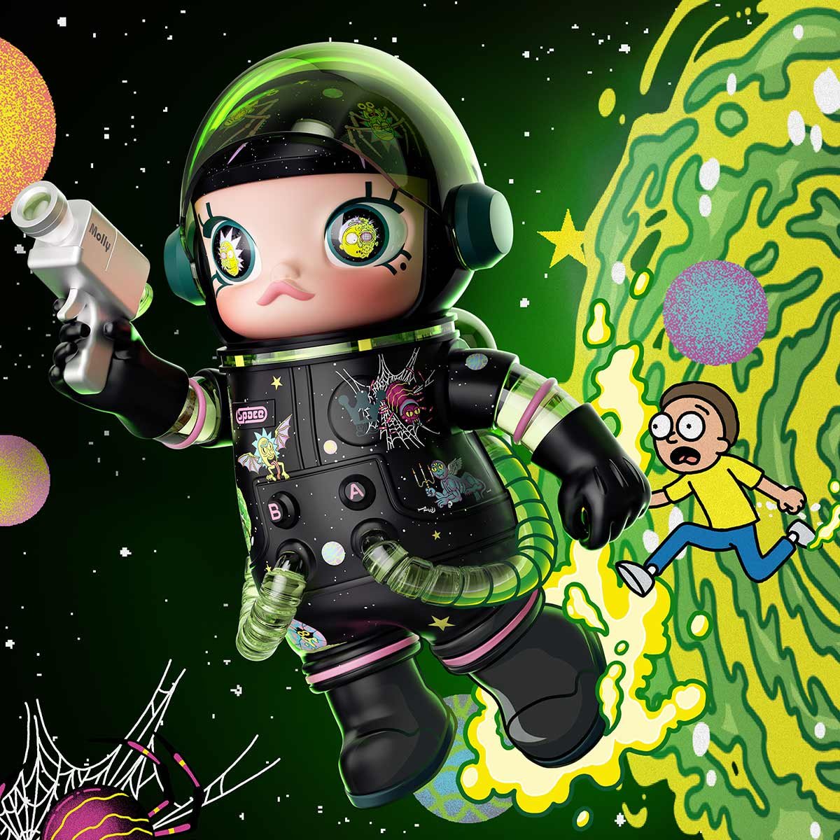 MEGA SPACE MOLLY 1000% Rick and Morty | POP MART (Australia)