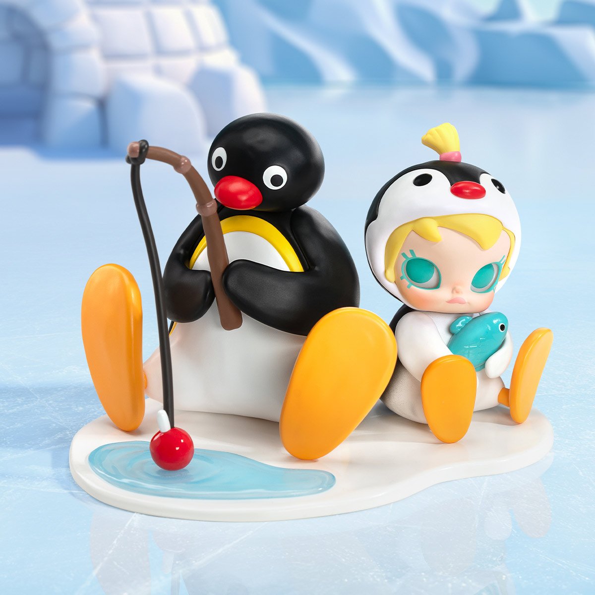 Baby Molly × PINGU Fishing Time Figure | POP MART (Singapore)