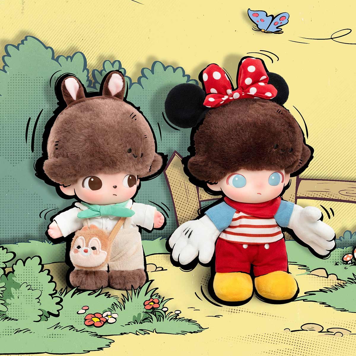 DIMOO WORLD × DISNEY Series-Vinyl Plush Keychain Blind Box | POP